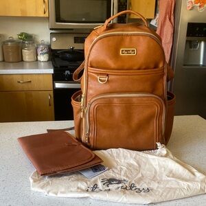 Itzy Ritzy Brown Leather Backpack